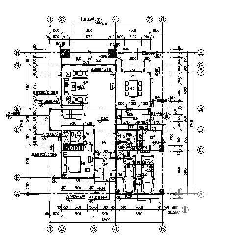 村3-386型别墅建筑结构CAD施工图纸 - 1