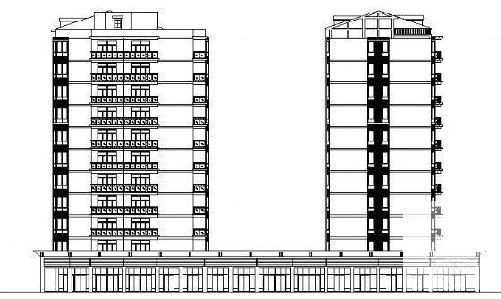 12层住宅楼建筑设计方案设计CAD图纸 - 2