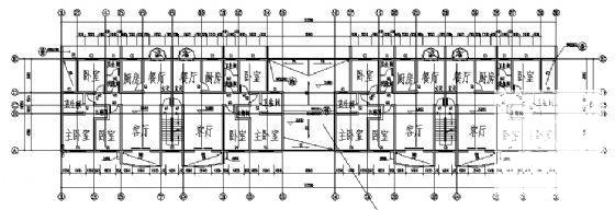 底框结构小区6层商住楼建筑方案设计CAD图纸 - 2