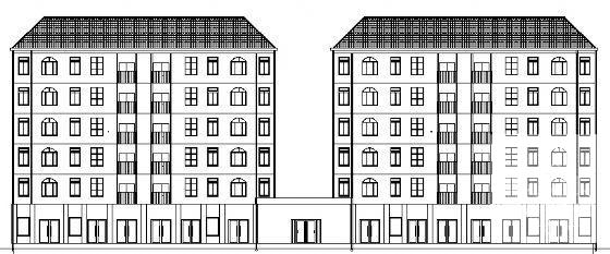 底框结构小区6层商住楼建筑方案设计CAD图纸 - 4