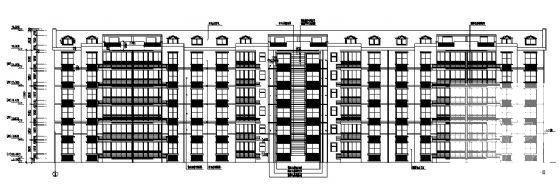 小区6层住宅楼建筑方案设计CAD图纸 - 3
