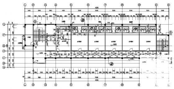 3层水兵宿舍楼建筑CAD施工图纸 - 3