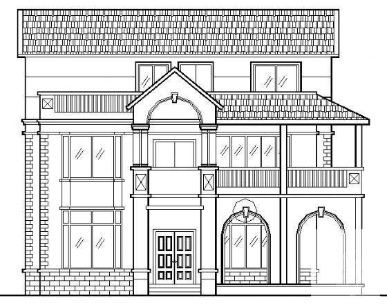 3层小型别墅建筑方案设计CAD施工图纸 - 2