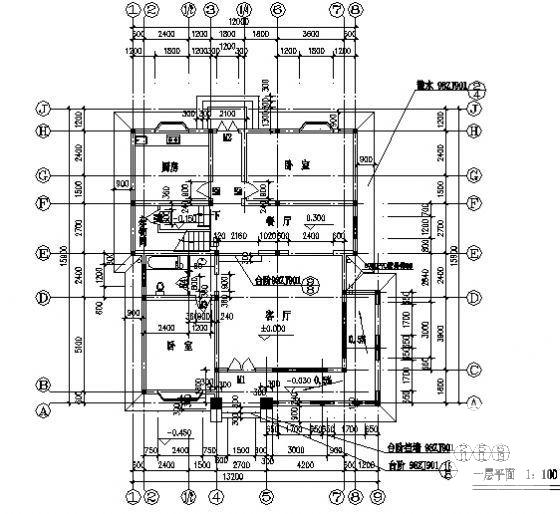 3层小型别墅建筑方案设计CAD施工图纸 - 4