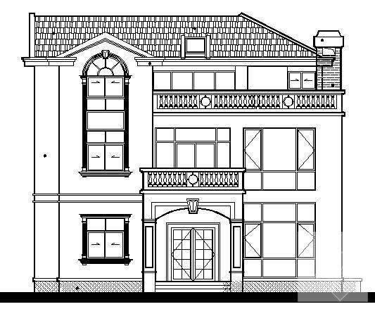 3层私人别墅建筑CAD施工图纸 - 3