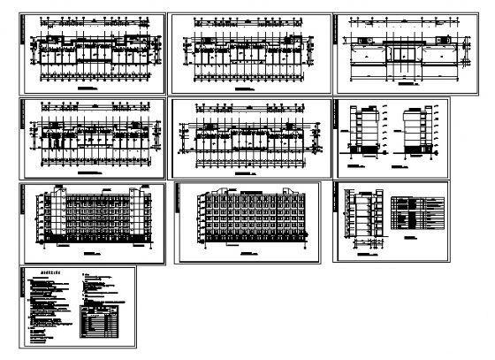 7层学生宿舍建筑方案设计CAD图纸 - 2