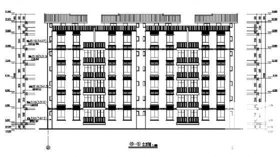 春江花园7层住宅楼建筑施工CAD图纸 - 4