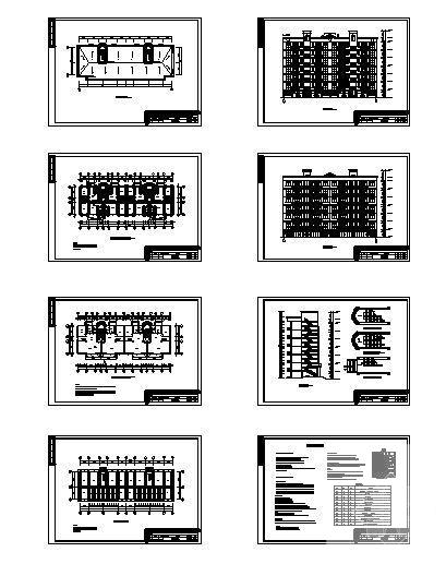 7层住宅楼建筑CAD图纸 - 4