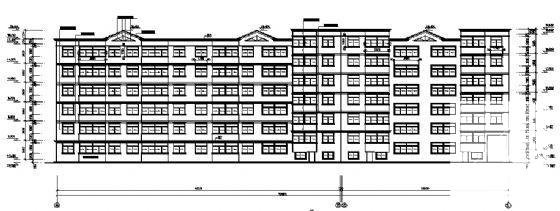 6层住宅楼建筑施工CAD图纸（砖混结构） - 2