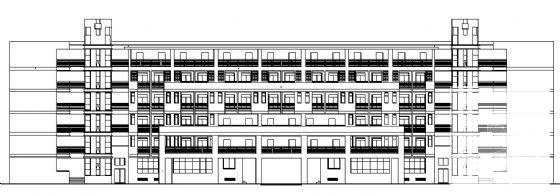 7层学生公寓宿舍楼建筑方案设计CAD图纸（砖混结构） - 4
