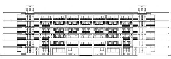 7层学生公寓宿舍楼建筑方案设计CAD图纸（砖混结构） - 4
