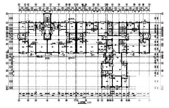 12层住宅楼建筑施工CAD图纸（框剪结构） - 1