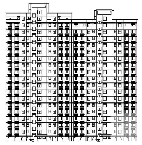 18层住宅楼建筑CAD施工图纸 - 1