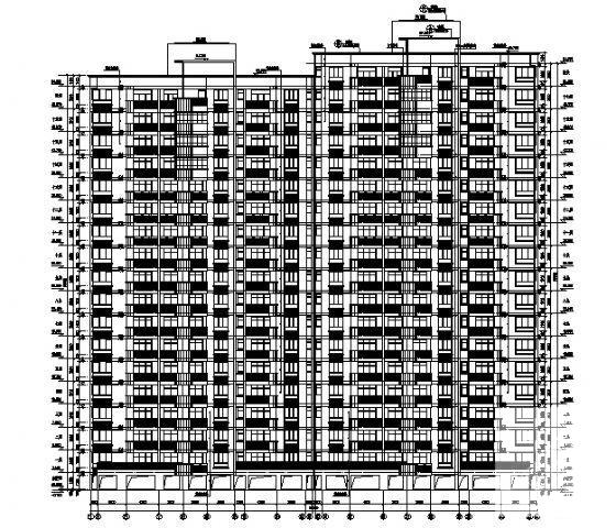 18层住宅楼建筑CAD施工图纸 - 4