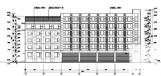 6层宿舍楼建筑施工CAD图纸 - 1