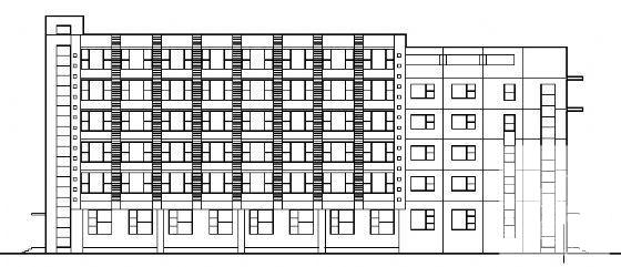 6层宿舍楼建筑施工CAD图纸 - 3