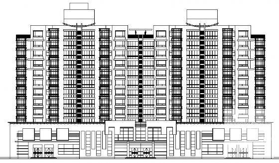 11层住宅楼建筑施工CAD图纸(框剪结构) - 1