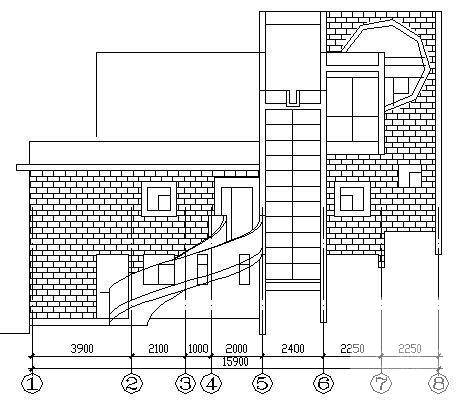 姆岭别墅园D型3层别墅建筑施工CAD图纸 - 1