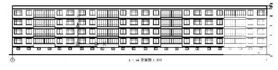 砖混结构5层经济住宅楼建筑方案设计CAD图纸 - 1