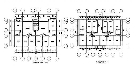 砖混结构5层经济住宅楼建筑方案设计CAD图纸 - 4