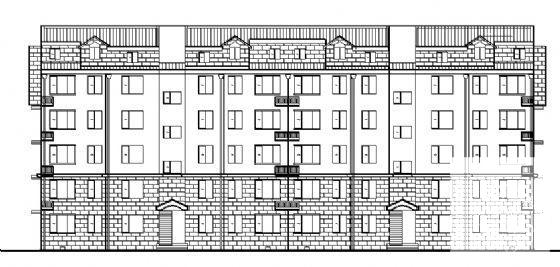 5层住宅楼建筑方案设计CAD图纸（带阁楼、砖混结构） - 1