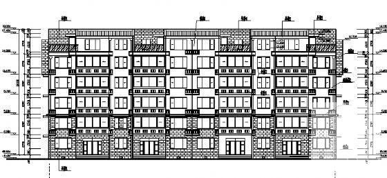 5层住宅楼建筑方案设计CAD图纸（带阁楼、砖混结构） - 3