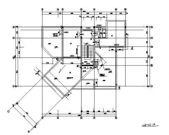 姆岭别墅园B型3层别墅建筑施工CAD图纸 - 4