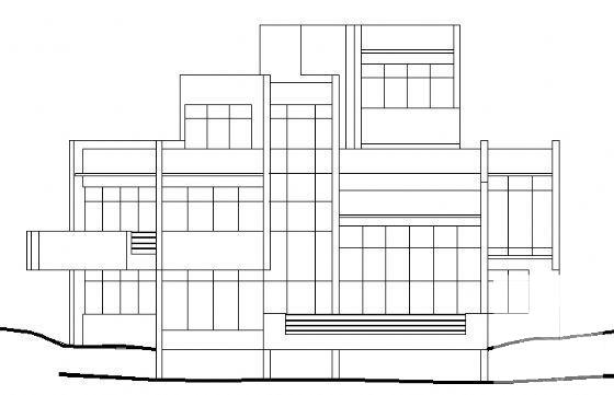 姆岭别墅园A型3层别墅建筑CAD施工图纸 - 1