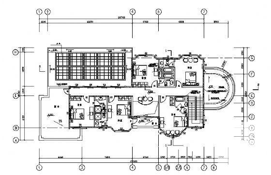 3层欧式别墅建筑方案设计CAD图纸（砖混结构） - 2