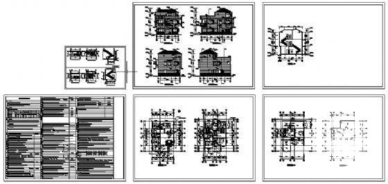 新农村3层别墅建筑CAD图纸 - 3
