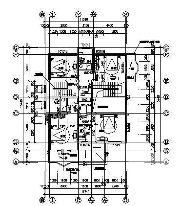 新农村3层别墅建筑CAD图纸 - 4