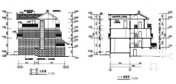 3层四联排住宅楼建筑施工CAD图纸（砖混结构） - 4