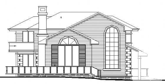 精美2层小型别墅建筑CAD图纸 - 1