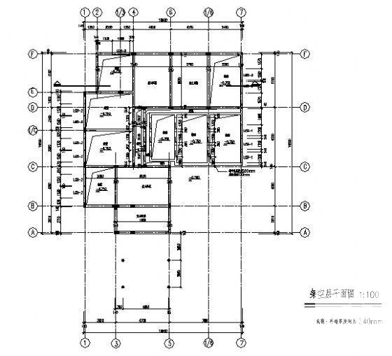 2层高档别墅（C型）建筑施工CAD图纸 - 2