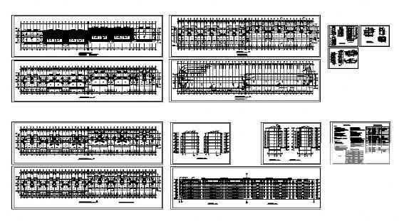 6层住宅楼建筑CAD施工方案图纸 - 2