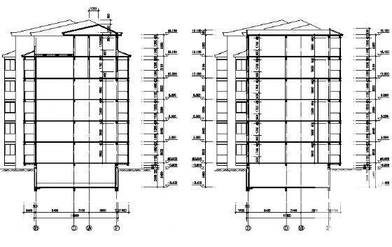 6层住宅楼建筑CAD施工方案图纸 - 3