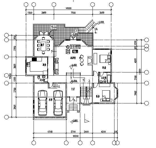 比较受欢迎的3层别墅建筑设计CAD施工图纸 - 2