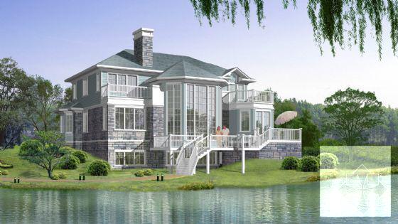 比较受欢迎的3层别墅建筑设计CAD施工图纸 - 3