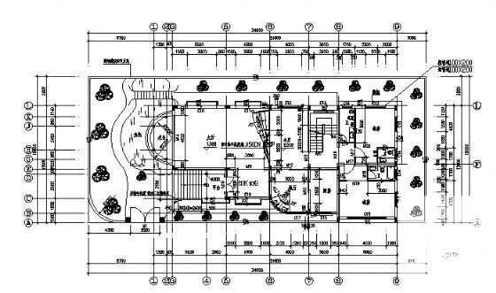 3层花园别墅建筑设计CAD图纸 - 2