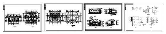B型山体别墅建筑CAD图纸 - 2
