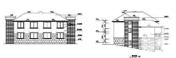 B型山体别墅建筑CAD图纸 - 4
