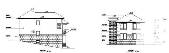 c型山体别墅建建筑CAD图纸 - 3