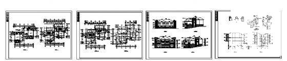 A型山体别墅建筑CAD图纸 - 1