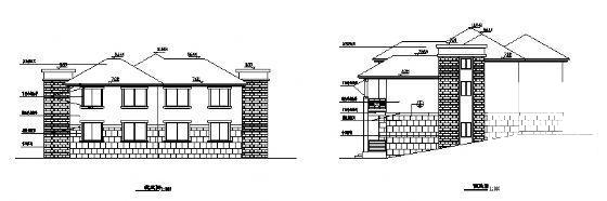A型山体别墅建筑CAD图纸 - 4