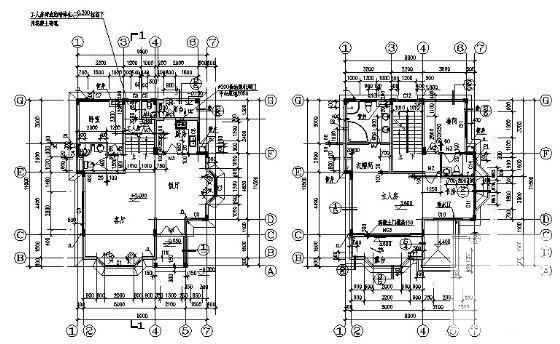 3层小型别墅建筑CAD图纸 - 4