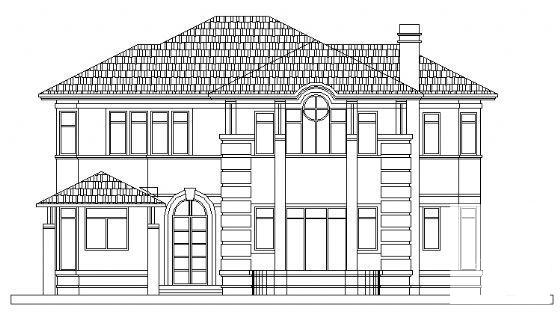 东方花园A型2层别墅建筑CAD施工图纸 - 3