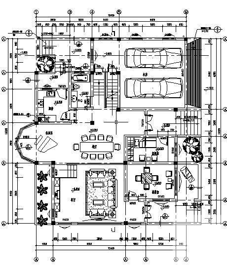 3层别墅建筑CAD施工方案图纸 - 1