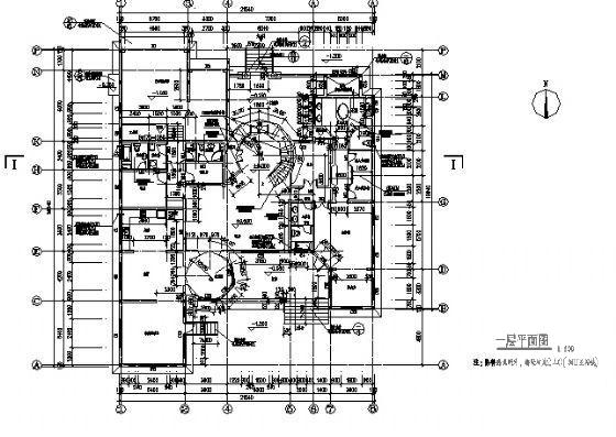 2层花园别墅建筑CAD施工图纸（独栋别墅） - 4