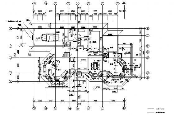 欧式2层别墅建筑CAD施工图纸 - 2
