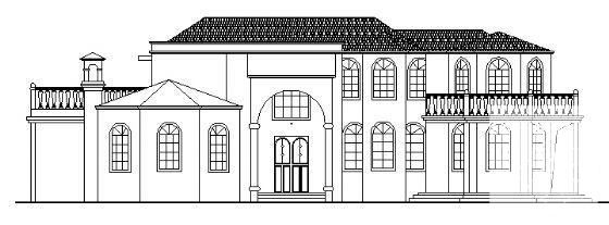 欧式2层别墅建筑CAD施工图纸 - 4